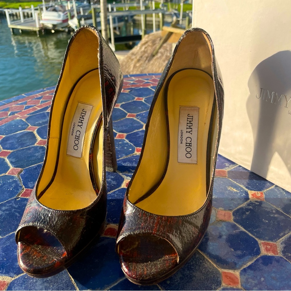 Jimmy Choo Eel patent leather pumps 5.5